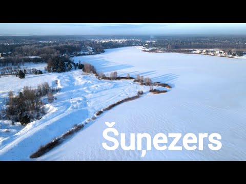 Lake Šuņu | Daugavpils | Latvia (4K) Drone view.