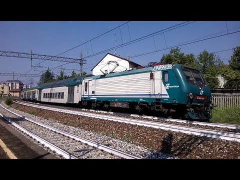 E464 009 XMPR+3 2 piani+MDVC Trenord - Monza Sobborghi - 22/07/2017
