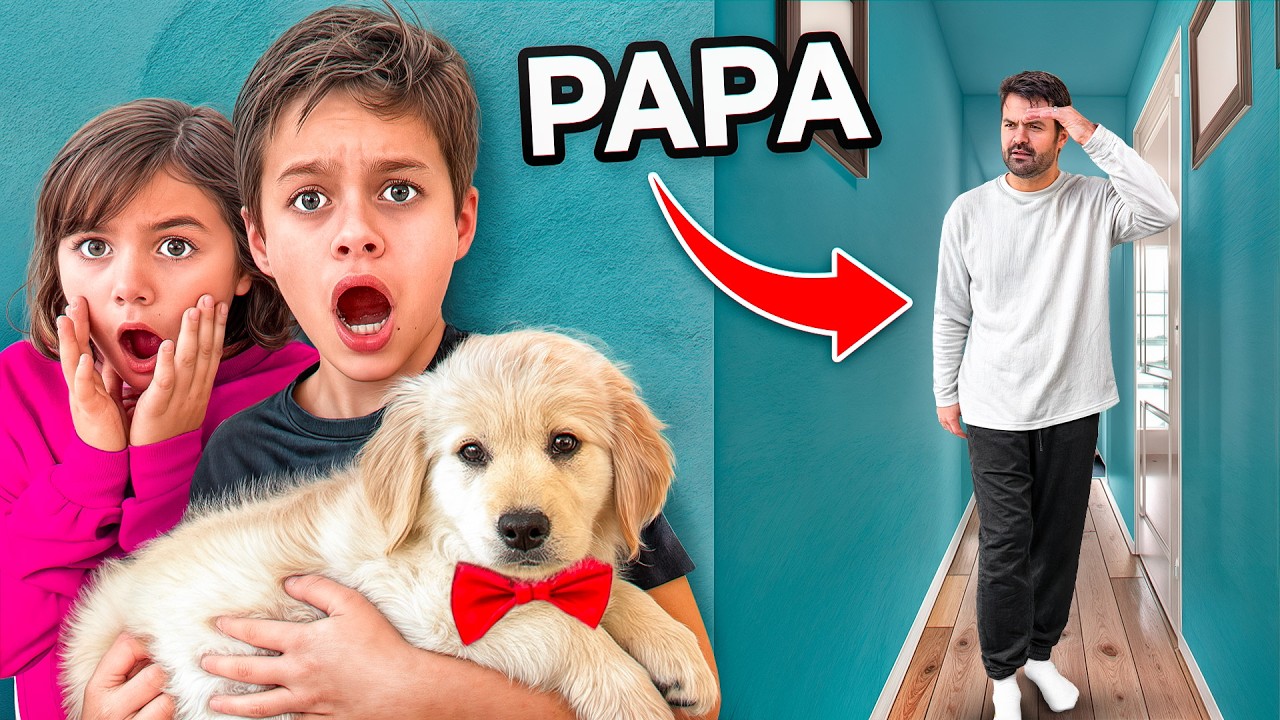 Les Enfants ADOPTENT Un CHIEN En SECRET