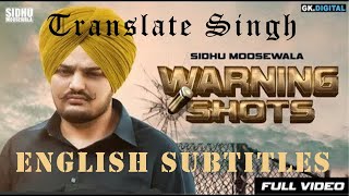 English Subtitles for Warning Shots   Sidhu Moose Wala| Sunny Malton