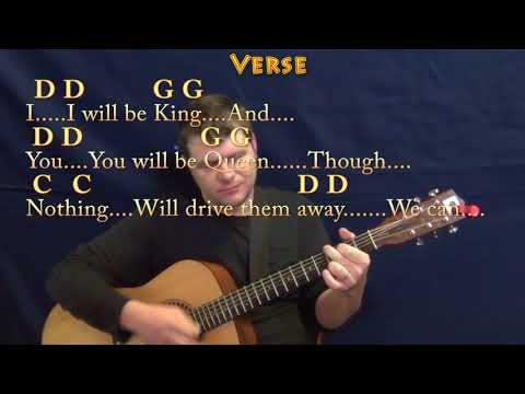 Heroes (David Bowie) Strum Guitar Cover Lesson with Chords/Lyrics