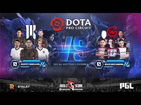 Shopify Rebellion vs Wildcard Gaming - DPC NA 2023 Tour 1: Division I - Game Highlights - BO3