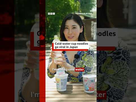 Japan's latest food trend is instant noodles made with cold water. #BBCNews