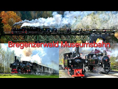 U25 und Uh102 beim Abdampfen bei der Bregenzerwald Museumsbahn
