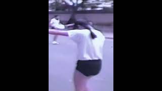 バトン部女子高生　ブルマーで練習