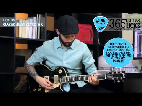 Lick 322/365 - Classic Blues Outro in C | 365 Guitar Licks Project