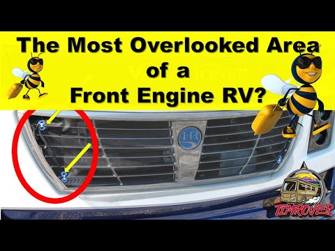 RV Innovative Idea #105 ~ Easy RV Front Grill,  Hot Water & Furnace Bug/Insect Barrier Installation