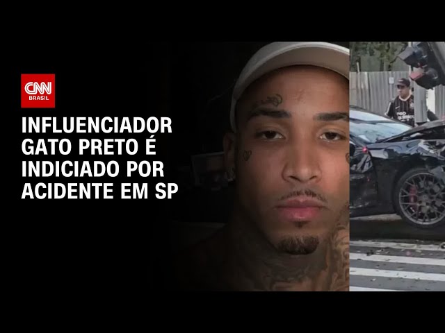 Influenciador Gato Preto é indiciado por acidente com Porsche na Faria Lima | BASTIDORES CNN