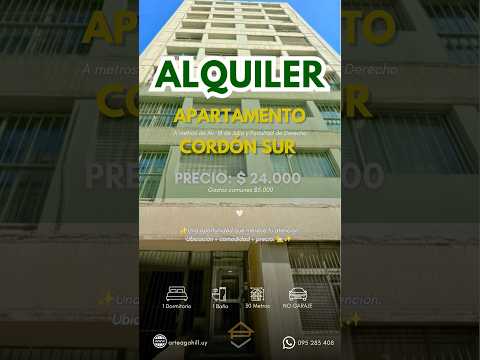 Video de YouTube - Apartamento en Alquiler de 1 dormitorio  en Cordón, Montevideo