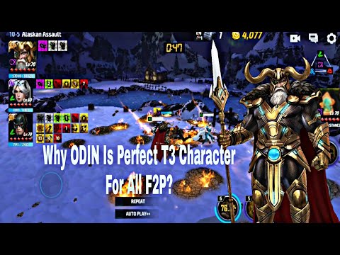 Why ODIN Is Perfect T3 Character For All F2P? Full Explain - Marvel Future Fight