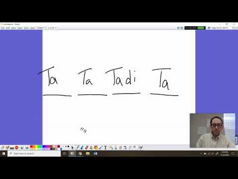 ta tadi present notation