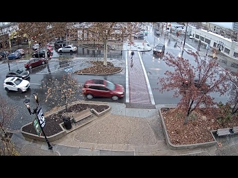 Provo Police release video of near miss of pedestrian as warning to drivers