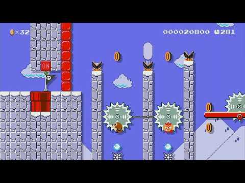 SMM2: Ice Lands Hills by Marc1