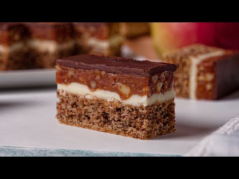 Caramel, walnuts and chocolate - the perfect small cake!