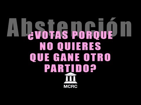 ¿Votas porque no quieres que gane otro partido?