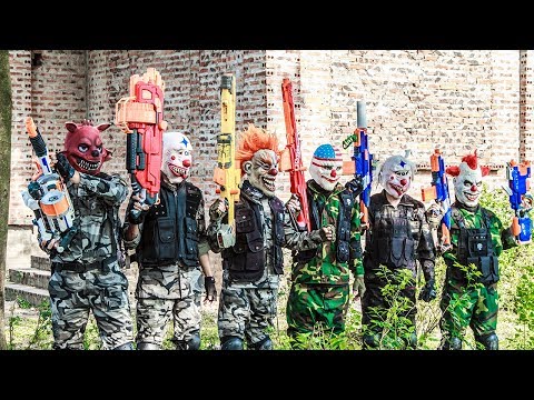 Special Task SWAT Warriors Nerf Guns Fight Crime Group Mask Tiger Man Nerf War Arsenal Guard