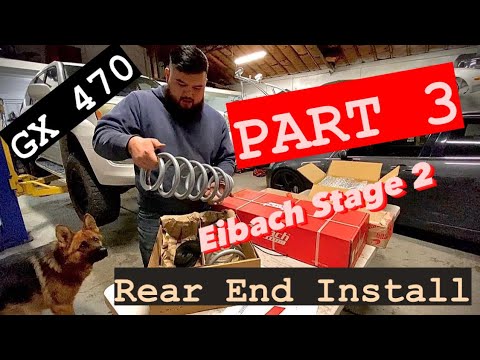How to do a Rear Coil Conversion on a Lexus GX 470 Eibach Pro Truck Coilover Stage 2 - Rear End