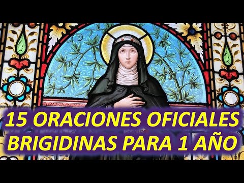 15 OFFICIAL BRIGIDINE Prayers for 1 year (Prayers to Saint Bridget of Sweden)