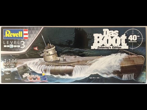 Revell 1/144 Das Boot Collector's Edition Gift Set..U-96, Type VIIC Sub..Plastic Kit Build & Review.
