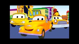 救急車,トラクター, そしてブルドーザ、レッカー車のトム, （子供向け）車＆トラックの建設アニメ 🚚🚕