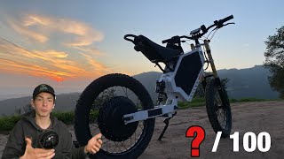 Rating the enduro ebike out of 100!( Warning- pretty decent video.