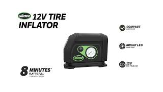 Přenosný mini kompresor pro nafukování pneu 12V SLIME TYRE INFLATOR