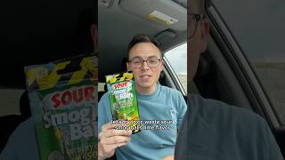 Trying Toxic Waste Smog Balls #candy #snacks #food