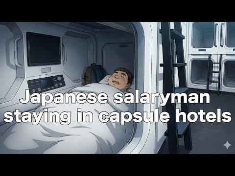 The real capsule hotel routine of a Japanese salaryman who missed the last train