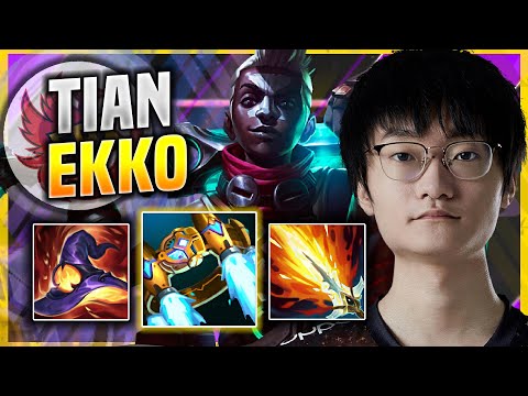 LEARN HOW TO PLAY EKKO JUNGLE LIKE A PRO! - FPX Tian Plays Ekko JUNGLE vs Zac! | Patch 11.17