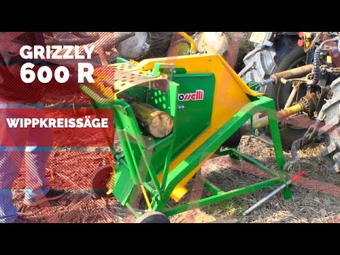 Grizzly 600 R - Brennholz sägen mit der Wippkreissäge einfach und sicher -  Rosselli Snc