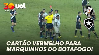 MARQUINHOS LEVA CARTÃO VERMELHO NO JOGO ENTRE VASCO E BOTAFOGO