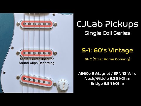 CJLab Single Coil Series S-1 Set (SHC) - Vintage 60's Strat Pickups image 4
