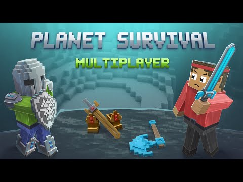 Craft Exploration Survival Planet Battle MMO Video