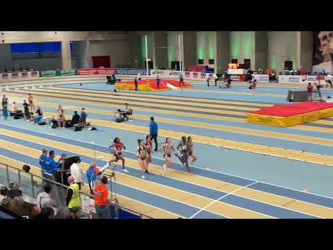 Eleonora Marchiando vince i 400m F ai Campionati Italiani Assoluti indoor 2022 di Ancona, in 53”52