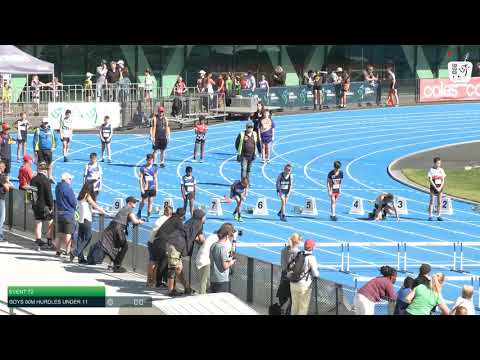 Boys Under 11 80m Hurdles H4 - 2020 State Combined Events Championships // LAVicTV