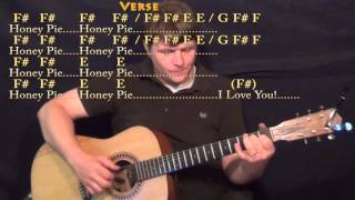 Wild Honey Pie (Beatles) Fingerstyle Guitar Cover Lesson with Chords/Lyrics