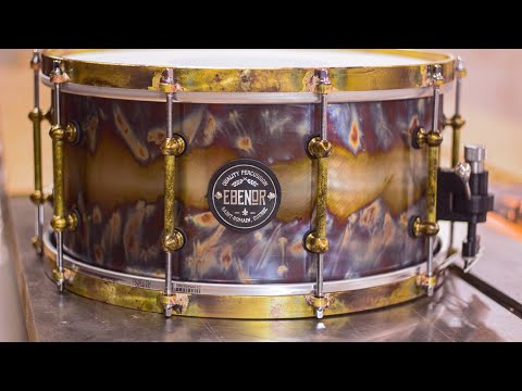 Ebenor Percussion Bright Evolution Steel 7x14 Snare image 7