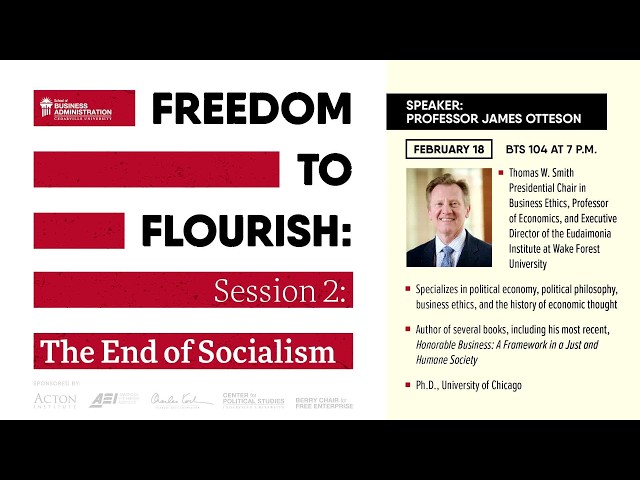 Thumbnail for video titled: Freedom to Flourish  The End of Socialism