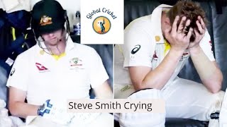 Steve smith crying in dressing room After losing t