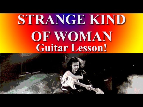 STRANGE KIND OF WOMAN - DEEP PURPLE GUITAR LESSON!