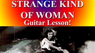 STRANGE KIND OF WOMAN - DEEP PURPLE GUITAR LESSON!