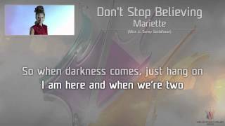Mariette - "Don't Stop Believing"