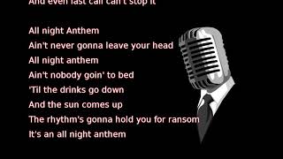 Thomas Rhett - Anthem (lyrics)