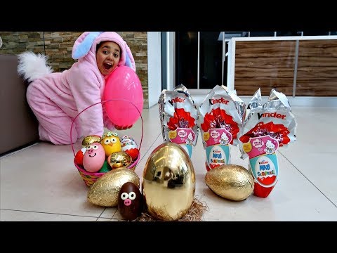 GOLDEN EGG! Easter Egg Hunt Toys Challenge For Kids...