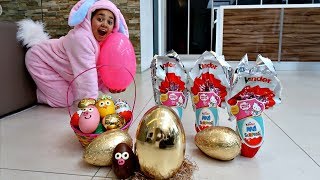 GOLDEN EGG! Easter Egg Hunt Toys Challenge For Kids Pretend Play | Toys AndMe
