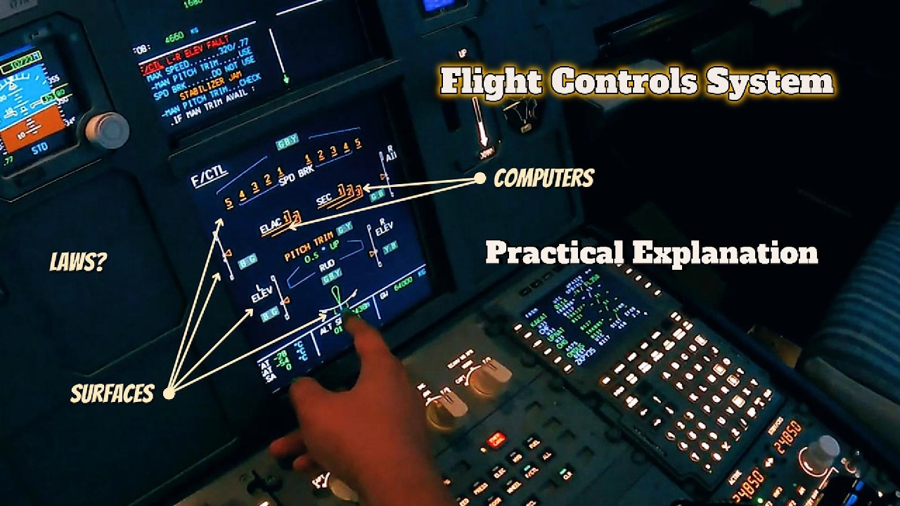 Airbus A320 Tutorial: Flight Control Systems practical explanation (Laws, Surfaces, Computers)