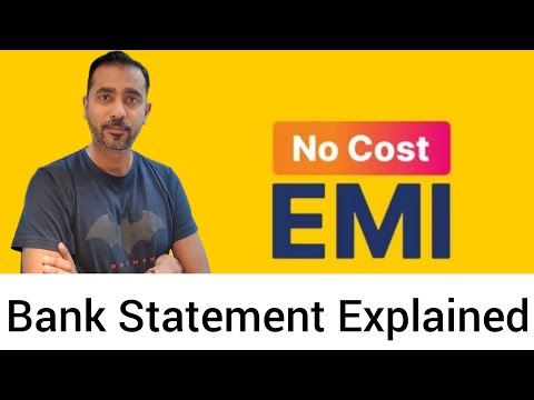 No Cost EMI Explained | Real Example | Bank Statement Explained 2024