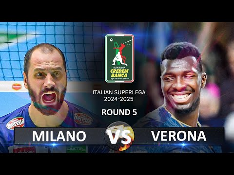 Milano vs Verona | Italian Volleyball SuperLega 2024/2025