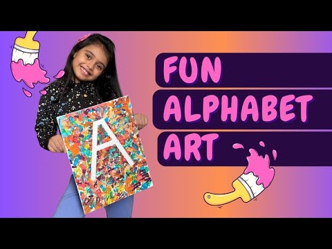 Learn Fun Alphabet Art With Azmina | Azmina ABC Art | NonStop Azmina