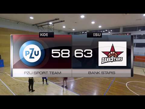 PZU Sport Team vs Bank Stars - XX kolejka - I Liga Warszawa - Koszykarska Liga Biznesu